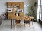 【ノットアンティークス/knot antiques / CRASH GATE / GOODS】のGYPSY DINING TABLE / ジプシー ダイニングテーブル ヘリンボーン柄天板 + No.3脚(スチール角脚) サイズ:幅158cm|ID: prp329100001151002 ipo3291000000030225724