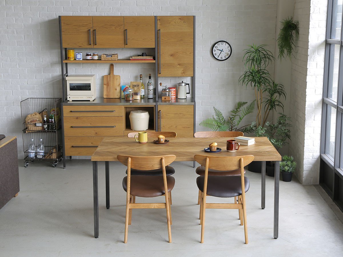 【ノットアンティークス/knot antiques / CRASH GATE / GOODS】のGYPSY DINING TABLE / ジプシー ダイニングテーブル ヘリンボーン柄天板 + No.3脚(スチール角脚) インテリア・キッズ・メンズ・レディースファッション・服の通販 founy(ファニー) 　シンプル　Simple, Minimal　テーブル　Table, Dining Table　ビンテージ　Vintage, Retro Style　フォルム　Silhouette, Form　モダン　Modern, Contemporary　モチーフ　Motif, Design Theme　おすすめ　Recommended / Our Picks　ホーム・キャンプ・アウトドア・お取り寄せ　Home Living / Home & Lifestyle / Camping Gear / Outdoor Camping　家具・インテリア　Home Furniture & Interior. Stylish & Functional Living Spaces　テーブル　Dining, Coffee & Side Tables　ダイニングテーブル・食卓テーブル　Dining Tables　サイズ:幅158cm|ID: prp329100001151002 ipo3291000000030225724