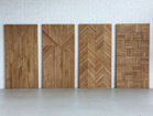 【ノットアンティークス/knot antiques / CRASH GATE / GOODS】のGYPSY DINING TABLE / ジプシー ダイニングテーブル ヘリンボーン柄天板 + No.3脚(スチール角脚) 「ジプシー」は、天板と脚の組み合わせをお選びいただけるシリーズです。ジプシーシリーズ|ID: prp329100001151002 ipo3291000000030225753