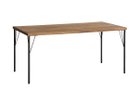 【ノットアンティークス/knot antiques / CRASH GATE / GOODS】のGYPSY DINING TABLE / ジプシー ダイニングテーブル ヘリンボーン柄天板 + No.2脚(スチール丸脚) サイズ:幅158cm|ID: prp329100001151003 ipo3291000000030225796
