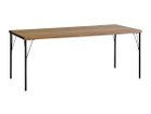 【ノットアンティークス/knot antiques / CRASH GATE / GOODS】のGYPSY DINING TABLE / ジプシー ダイニングテーブル ヘリンボーン柄天板 + No.2脚(スチール丸脚) サイズ:幅177.5cm|ID: prp329100001151003 ipo3291000000030225803