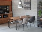 【ノットアンティークス/knot antiques / CRASH GATE / GOODS】のGYPSY DINING TABLE / ジプシー ダイニングテーブル ヘリンボーン柄天板 + No.2脚(スチール丸脚) サイズ:幅158cm|ID: prp329100001151003 ipo3291000000030225811