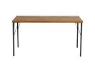 【ノットアンティークス/knot antiques / CRASH GATE / GOODS】のGYPSY DINING TABLE / ジプシー ダイニングテーブル ヘリンボーン柄天板 + No.2脚(スチール丸脚) サイズ:幅138.5cm|ID: prp329100001151003 ipo3291000000030225820