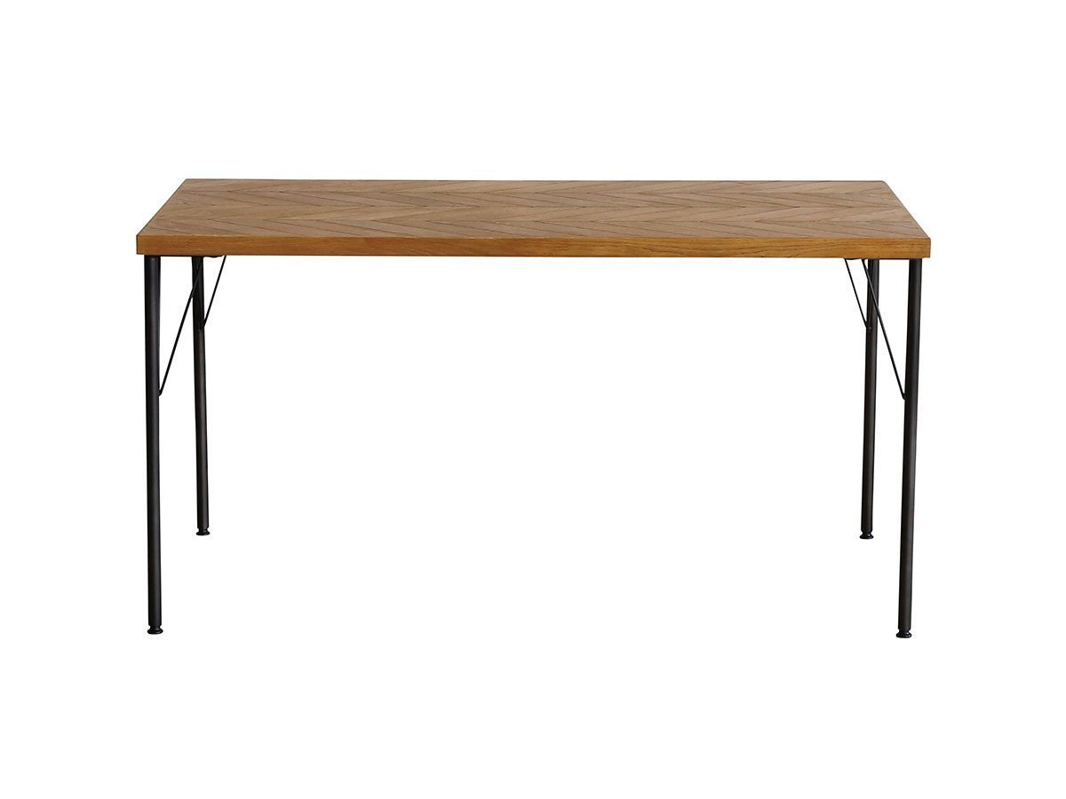 【ノットアンティークス/knot antiques / CRASH GATE / GOODS】のGYPSY DINING TABLE / ジプシー ダイニングテーブル ヘリンボーン柄天板 + No.2脚(スチール丸脚) インテリア・キッズ・メンズ・レディースファッション・服の通販 founy(ファニー) 　シンプル　Simple, Minimal　テーブル　Table, Dining Table　ビンテージ　Vintage, Retro Style　モダン　Modern, Contemporary　モチーフ　Motif, Design Theme　ホーム・キャンプ・アウトドア・お取り寄せ　Home Living / Home & Lifestyle / Camping Gear / Outdoor Camping　家具・インテリア　Home Furniture & Interior. Stylish & Functional Living Spaces　テーブル　Dining, Coffee & Side Tables　ダイニングテーブル・食卓テーブル　Dining Tables　サイズ:幅138.5cm|ID: prp329100001151003 ipo3291000000030225820