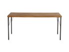 【ノットアンティークス/knot antiques / CRASH GATE / GOODS】のGYPSY DINING TABLE / ジプシー ダイニングテーブル ヘリンボーン柄天板 + No.2脚(スチール丸脚) サイズ:幅158cm|ID: prp329100001151003 ipo3291000000030225826