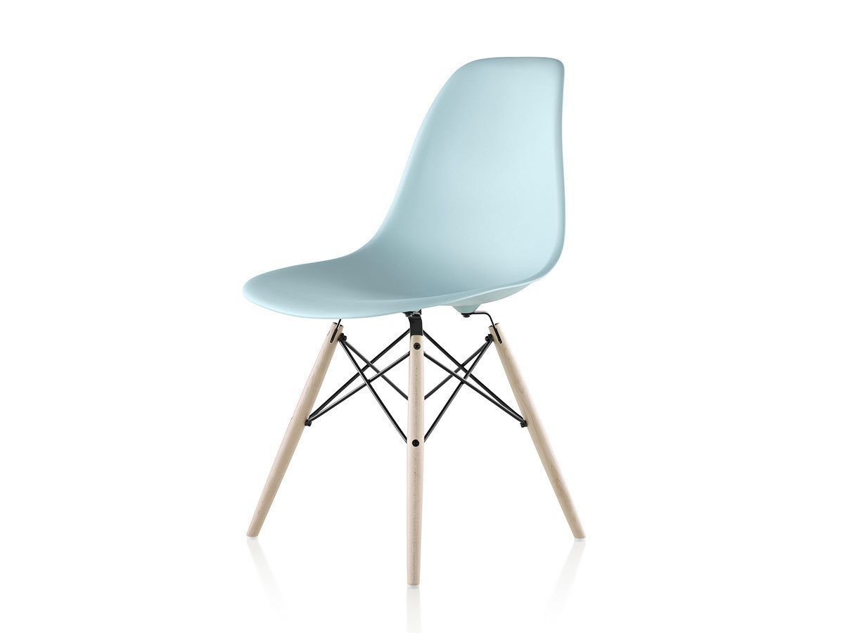 【ハーマンミラー/Herman Miller / GOODS】のEames Molded Plastic Side Shell Chair / イームズ プラスチックサイドシェルチェア ダウェルベース ホワイトアッシュ脚 DSW. BK A2 / DSW. 91 A2 / DSW. 47 A2 インテリア・キッズ・メンズ・レディースファッション・服の通販 founy(ファニー) 　シンプル　Simple, Minimal　人気　Popular, Best Seller　フォルム　Silhouette, Form　ホーム・キャンプ・アウトドア・お取り寄せ　Home Living / Home & Lifestyle / Camping Gear / Outdoor Camping　家具・インテリア　Home Furniture & Interior. Stylish & Functional Living Spaces　チェア・椅子　Seating & Chairs　ダイニングチェア・木製チェア　Dining Chairs　シェルアクアスカイ、ワイヤーブラック|ID: prp329100001178537 ipo3291000000034664761