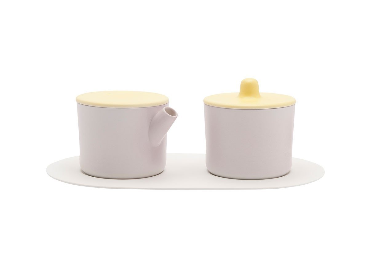 【イチロクイチロクアリタジャパン/1616 / arita japan / GOODS】の1616 / S&B “Colour Porcelain” S&B Milk Can & Sugar Can & Platter Set / 1616 / S&B “カラーポーセリン” S&B ミルクカン&シュガーカン&プラッター インテリア・キッズ・メンズ・レディースファッション・服の通販 founy(ファニー) 　テーブル　Table　ライトイエロー×ライトピンク|ID: prp329100001235898 ipo3291000000030199791