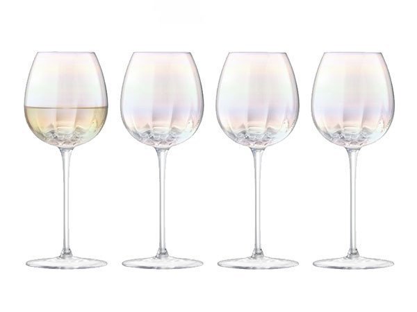 【エルエスエー インターナショナル/LSA international / GOODS】のPEARL WHITE WINE GLASS SET4 / パール ホワイトワイングラス 4脚セット インテリア・キッズ・メンズ・レディースファッション・服の通販 founy(ファニー) https://founy.com/ 送料無料 Free Shipping グラス Glass テーブル Table ハンド Hand パール Pearl エレガント 上品 Elegant |ID: prp329100001235907 ipo3291000000030199873