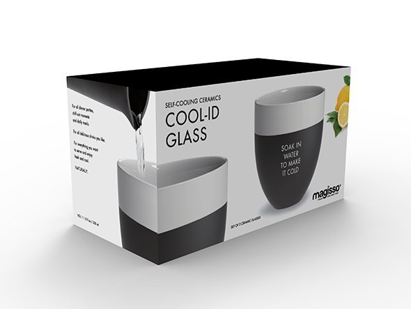 【マギッソ/Magisso / GOODS】のCOOLING CERAMICS FOR BEVERAGES Water Glass / クーリング・セラミックス ビバレッジ ウォーターグラス 2個セット インテリア・キッズ・メンズ・レディースファッション・服の通販 founy(ファニー) 　おすすめ　Recommended / Our Picks　なめらか　Smooth, Silky Texture　ウォーター　Water　ギフト プレゼント　Gift / Present　グラス　Glass, Eyewear　コーティング　Coating, Coated Finish　タンブラー　Tumbler, Travel Mug　テーブル　Table, Dining Table　デザート　Dessert, Sweet Treat　パッケージイメージ|ID: prp329100001236058 ipo3291000000030202647