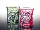 【東洋佐々木ガラス/TOYO-SASAKI GLASS / GOODS】のKIRIKO Glass / 八千代切子 タンブラー 小槌柄 左:柄違い、右:本商品|ID:prp329100001236210