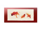 【アイグレボゥ/IGREBOW / GOODS】の金魚 / 金魚 1 × 3[ J-617-59 ] 額装タイプ:越前塗板額(赤)|ID:prp329100001236508