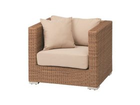 【ロムガーデン/Loom Garden / GOODS】のBebek Single Sofa / ベベック シングルソファ 人気、トレンドファッション・服の通販 founy(ファニー) 送料無料 Free Shipping エレガント 上品 Elegant シルバー Silver, Metallic Silver スクエア Square, Square Shape ラタン Rattan, Woven Rattan リゾート Resort, Vacation Style |ID:prp329100001236670