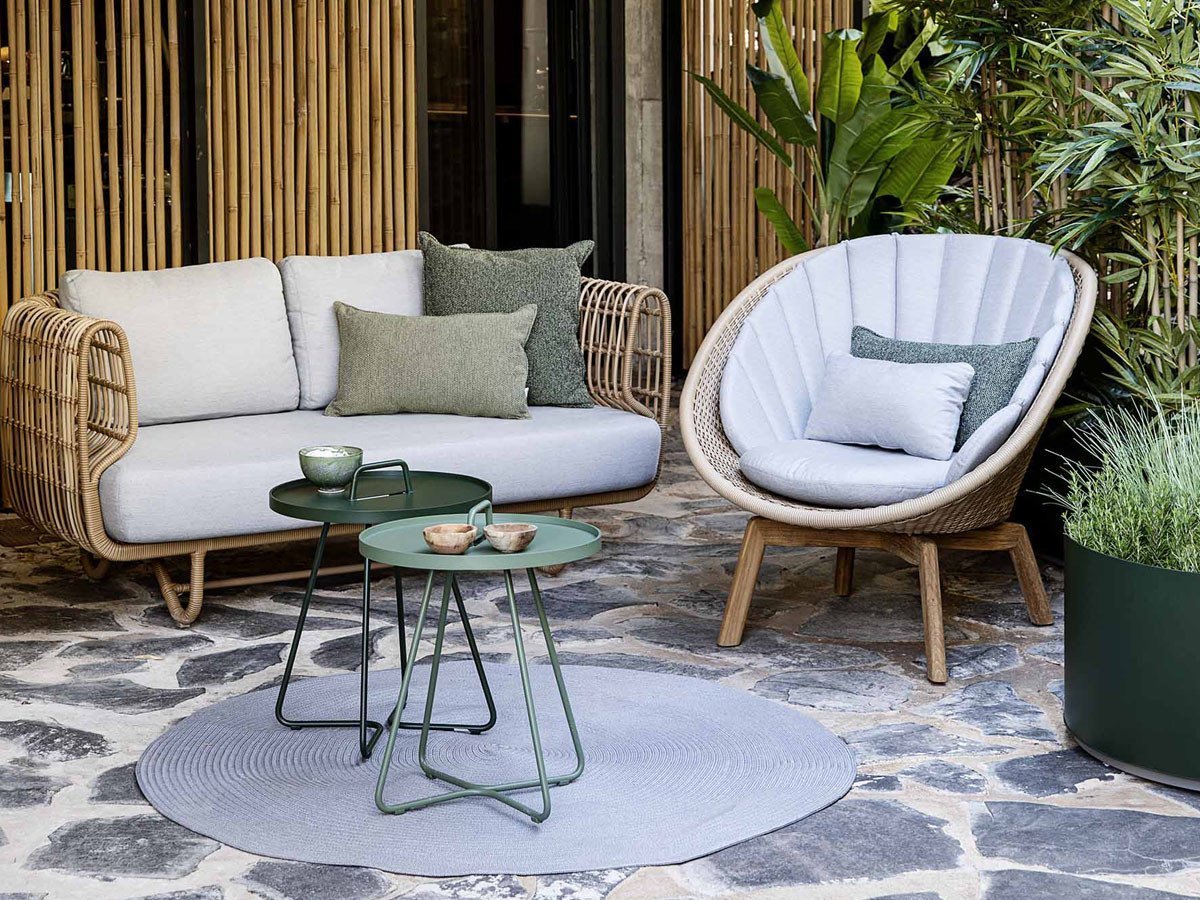 【ケインライン/Cane-line / GOODS】のPeacock Lounge Chair / ピーコック ラウンジチェアー インテリア・キッズ・メンズ・レディースファッション・服の通販 founy(ファニー) 　アウトドア　Outdoor Clothing　クッション　Cushion, Throw Pillow　シルバー　Silver, Metallic Silver　フレーム　Frame, Outline　ラタン　Rattan, Woven Rattan　リラックス　Relax, Relaxed Fit　参考イメージ|ID: prp329100001236745 ipo3291000000035323163