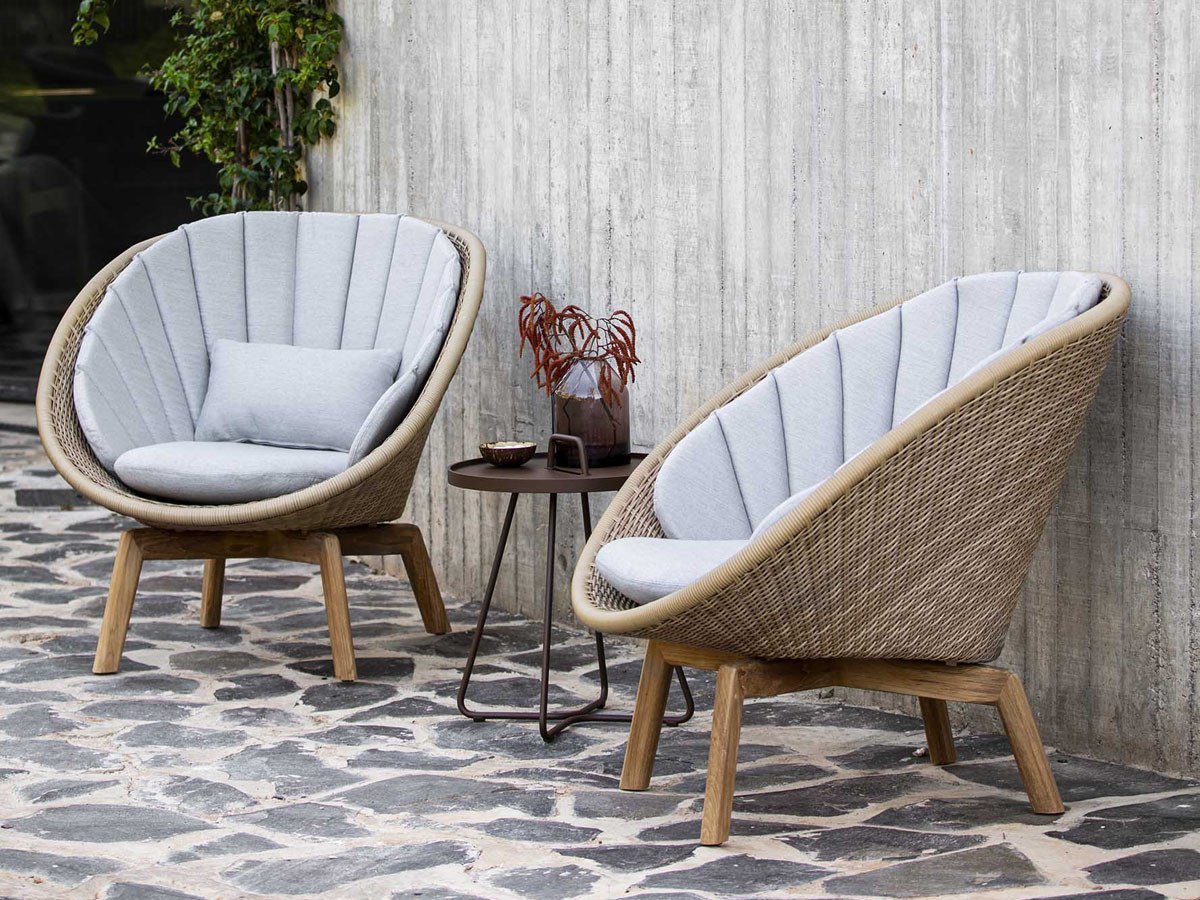 【ケインライン/Cane-line / GOODS】のPeacock Lounge Chair / ピーコック ラウンジチェアー インテリア・キッズ・メンズ・レディースファッション・服の通販 founy(ファニー) 　アウトドア　Outdoor Clothing　クッション　Cushion, Throw Pillow　シルバー　Silver, Metallic Silver　フレーム　Frame, Outline　ラタン　Rattan, Woven Rattan　リラックス　Relax, Relaxed Fit　参考イメージ|ID: prp329100001236745 ipo3291000000035323164