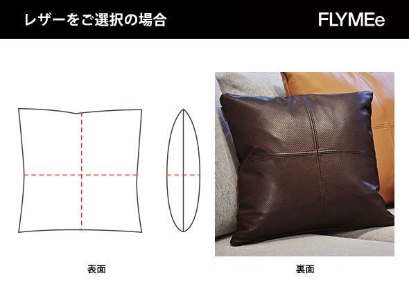 【マスターウォール/MASTERWAL / GOODS】のCUSHION A-TYPE / クッション Aタイプ マチ無 インテリア・キッズ・メンズ・レディースファッション・服の通販 founy(ファニー) 　クッション　Cushion　ファブリック　Fabric　フェザー　Feather　ホーム・キャンプ・アウトドア・お取り寄せ　Home,Garden,Outdoor,Camping Gear　家具・インテリア　Furniture　その他 インテリア雑貨、家具　Furniture, Interior, Others　上図赤点線の位置にダブルステッチが入ります。裏面はパンチング加工が施されます。|ID: prp329100001236842 ipo3291000000030180934