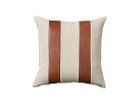 【スウィッチ/SWITCH / GOODS】のCombination Cushion Cover Stripe / コンビネーション クッションカバー ストライプパターン アイボリー × ブラウン(オイルレザー)|ID: prp329100001236859 ipo3291000000030215440