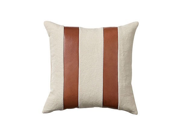 【スウィッチ/SWITCH / GOODS】のCombination Cushion Cover Stripe / コンビネーション クッションカバー ストライプパターン インテリア・キッズ・メンズ・レディースファッション・服の通販 founy(ファニー) 　クッション　Cushion　ストライプ　Stripe　パターン　Pattern　ホーム・キャンプ・アウトドア・お取り寄せ　Home,Garden,Outdoor,Camping Gear　家具・インテリア　Home Furniture & Interior. Stylish & Functional Living Spaces　その他 インテリア雑貨、家具　Furniture, Interior, Others　アイボリー × ブラウン(オイルレザー)|ID: prp329100001236859 ipo3291000000030215440