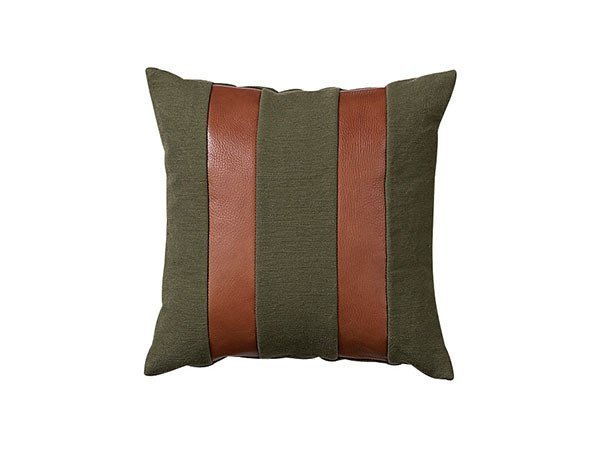 【スウィッチ/SWITCH / GOODS】のCombination Cushion Cover Stripe / コンビネーション クッションカバー ストライプパターン インテリア・キッズ・メンズ・レディースファッション・服の通販 founy(ファニー) 　クッション　Cushion　ストライプ　Stripe　パターン　Pattern　ホーム・キャンプ・アウトドア・お取り寄せ　Home,Garden,Outdoor,Camping Gear　家具・インテリア　Home Furniture & Interior. Stylish & Functional Living Spaces　その他 インテリア雑貨、家具　Furniture, Interior, Others　グリーン × ブラウン(オイルレザー)|ID: prp329100001236859 ipo3291000000030215444