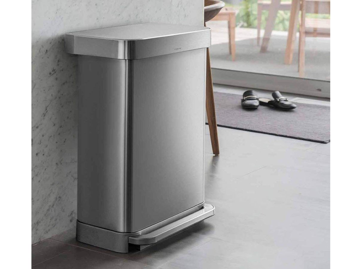 【シンプルヒューマン/SIMPLEHUMAN / GOODS】のSTEP CAN / ステップカン レクタンギュラー ステップダストボックス ライナーポケット付 45L 人気、トレンドファッション・服の通販 founy(ファニー) 　インナー　Innerwear　コーティング　Coating, Coated Finish　シルバー　Silver, Metallic Silver　ボックス　Boxy, Box Shape　ポケット　Pocket, Pocket Detail　ライナー　Liner, Inner Layer　送料無料　Free Shipping　ホーム・キャンプ・アウトドア・お取り寄せ　Home Living / Home & Lifestyle / Camping Gear / Outdoor Camping　家具・インテリア　Home Furniture & Interior. Stylish & Functional Living Spaces　その他 インテリア雑貨、家具　Home Decor & Furniture Extras　other-4|ID: prp329100001305878 ipo3291000000031515125