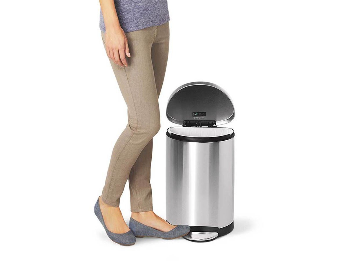 【シンプルヒューマン/SIMPLEHUMAN / GOODS】のSMALL CAN / スモールカン セミラウンド ステップ ダストボックス 10L 人気、トレンドファッション・服の通販 founy(ファニー) 　インナー　Innerwear　コーティング　Coating, Coated Finish　デスク　Desk, Work Desk　ボックス　Boxy, Box Shape　ラウンド　Round, Round Neck　ホーム・キャンプ・アウトドア・お取り寄せ　Home Living / Home & Lifestyle / Camping Gear / Outdoor Camping　家具・インテリア　Home Furniture & Interior. Stylish & Functional Living Spaces　その他 インテリア雑貨、家具　Home Decor & Furniture Extras　other-3|ID: prp329100001305881 ipo3291000000031518057
