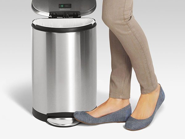 【シンプルヒューマン/SIMPLEHUMAN / GOODS】のSMALL CAN / スモールカン セミラウンド ステップ ダストボックス 10L 人気、トレンドファッション・服の通販 founy(ファニー) 　インナー　Innerwear　コーティング　Coating, Coated Finish　デスク　Desk, Work Desk　ボックス　Boxy, Box Shape　ラウンド　Round, Round Neck　ホーム・キャンプ・アウトドア・お取り寄せ　Home Living / Home & Lifestyle / Camping Gear / Outdoor Camping　家具・インテリア　Home Furniture & Interior. Stylish & Functional Living Spaces　その他 インテリア雑貨、家具　Home Decor & Furniture Extras　other-6|ID: prp329100001305881 ipo3291000000031518065