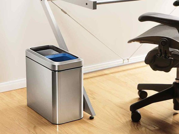 【シンプルヒューマン/SIMPLEHUMAN / GOODS】のDUAL COMPARTMENT OPEN CAN / デュアル コンパーネント オープンカン スリム オープントップ ダストボックス 分別タイプ 20L 人気、トレンドファッション・服の通販 founy(ファニー) 　送料無料　Free Shipping　インナー　Innerwear　スリム　Slim, Slim Fit　プリント　Print, Printed Pattern　ボックス　Boxy, Box Shape　ホーム・キャンプ・アウトドア・お取り寄せ　Home Living / Home & Lifestyle / Camping Gear / Outdoor Camping　家具・インテリア　Home Furniture & Interior. Stylish & Functional Living Spaces　その他 インテリア雑貨、家具　Home Decor & Furniture Extras　other-2|ID: prp329100001305887 ipo3291000000031518067