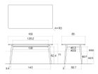 【エレガンス/ELEGANCE / GOODS】のDINING TABLE / ダイニングテーブル 寸法図(幅160cm)|ID: prp329100001333898 ipo3291000000037275612