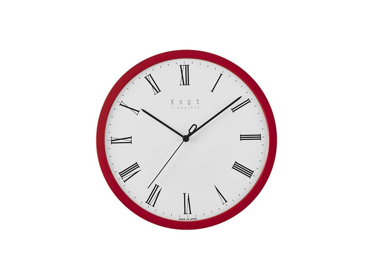 【ノット/Knot / GOODS】のClock Roman / クロック ローマン インテリア・キッズ・メンズ・レディースファッション・服の通販 founy(ファニー) 　エレガント 上品　Elegant　腕時計　Watch　ガラス　Glass　クラシック　Classic　シンプル　Simple　時計　Clock　人気　Popularity　フレーム　Flame　モチーフ　Motif　送料無料　Free Shipping　日本製　Made In Japan　ホーム・キャンプ・アウトドア・お取り寄せ　Home,Garden,Outdoor,Camping Gear　家具・インテリア　Furniture　その他 インテリア雑貨、家具　Furniture, Interior, Others　文字盤:ホワイト、フレーム:レッド|ID: prp329100001343555 ipo3291000000030195111