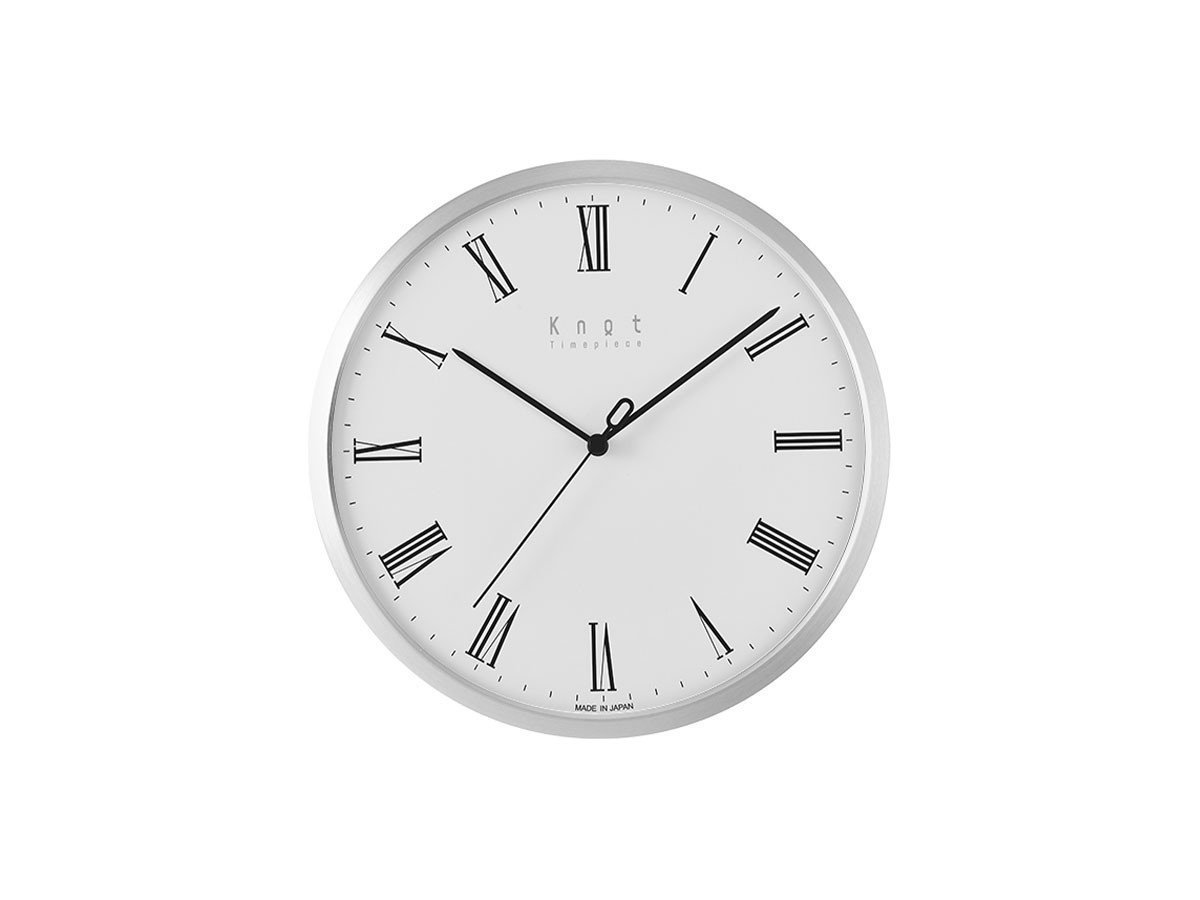 【ノット/Knot / GOODS】のClock Roman / クロック ローマン インテリア・キッズ・メンズ・レディースファッション・服の通販 founy(ファニー) 　エレガント 上品　Elegant　腕時計　Watch　ガラス　Glass　クラシック　Classic　シンプル　Simple　時計　Clock　人気　Popularity　フレーム　Flame　モチーフ　Motif　送料無料　Free Shipping　日本製　Made In Japan　ホーム・キャンプ・アウトドア・お取り寄せ　Home,Garden,Outdoor,Camping Gear　家具・インテリア　Furniture　その他 インテリア雑貨、家具　Furniture, Interior, Others　文字盤:ホワイト、フレーム:アルミニウム|ID: prp329100001343555 ipo3291000000030195120