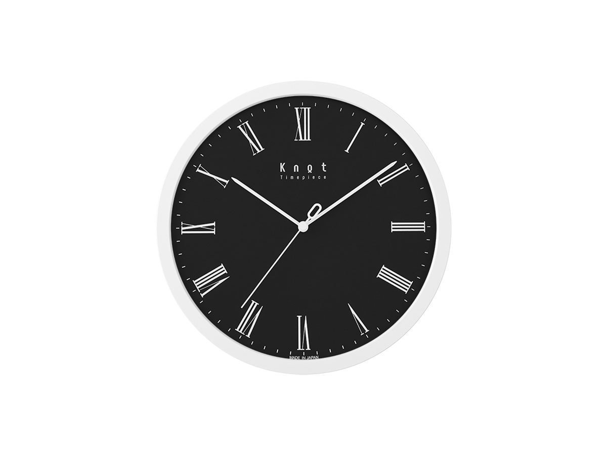 【ノット/Knot / GOODS】のClock Roman / クロック ローマン インテリア・キッズ・メンズ・レディースファッション・服の通販 founy(ファニー) 　エレガント 上品　Elegant　腕時計　Watch　ガラス　Glass　クラシック　Classic　シンプル　Simple　時計　Clock　人気　Popularity　フレーム　Flame　モチーフ　Motif　送料無料　Free Shipping　日本製　Made In Japan　ホーム・キャンプ・アウトドア・お取り寄せ　Home,Garden,Outdoor,Camping Gear　家具・インテリア　Furniture　その他 インテリア雑貨、家具　Furniture, Interior, Others　文字盤:ブラック、フレーム:ホワイト|ID: prp329100001343555 ipo3291000000030195127
