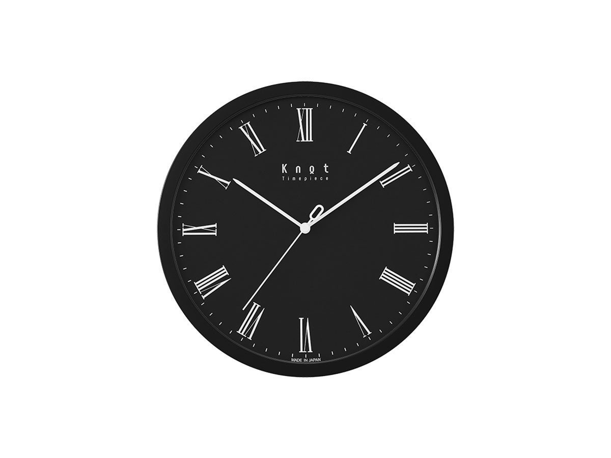 【ノット/Knot / GOODS】のClock Roman / クロック ローマン インテリア・キッズ・メンズ・レディースファッション・服の通販 founy(ファニー) 　エレガント 上品　Elegant　腕時計　Watch　ガラス　Glass　クラシック　Classic　シンプル　Simple　時計　Clock　人気　Popularity　フレーム　Flame　モチーフ　Motif　送料無料　Free Shipping　日本製　Made In Japan　ホーム・キャンプ・アウトドア・お取り寄せ　Home,Garden,Outdoor,Camping Gear　家具・インテリア　Furniture　その他 インテリア雑貨、家具　Furniture, Interior, Others　文字盤:ブラック、フレーム:ブラック|ID: prp329100001343555 ipo3291000000030195133