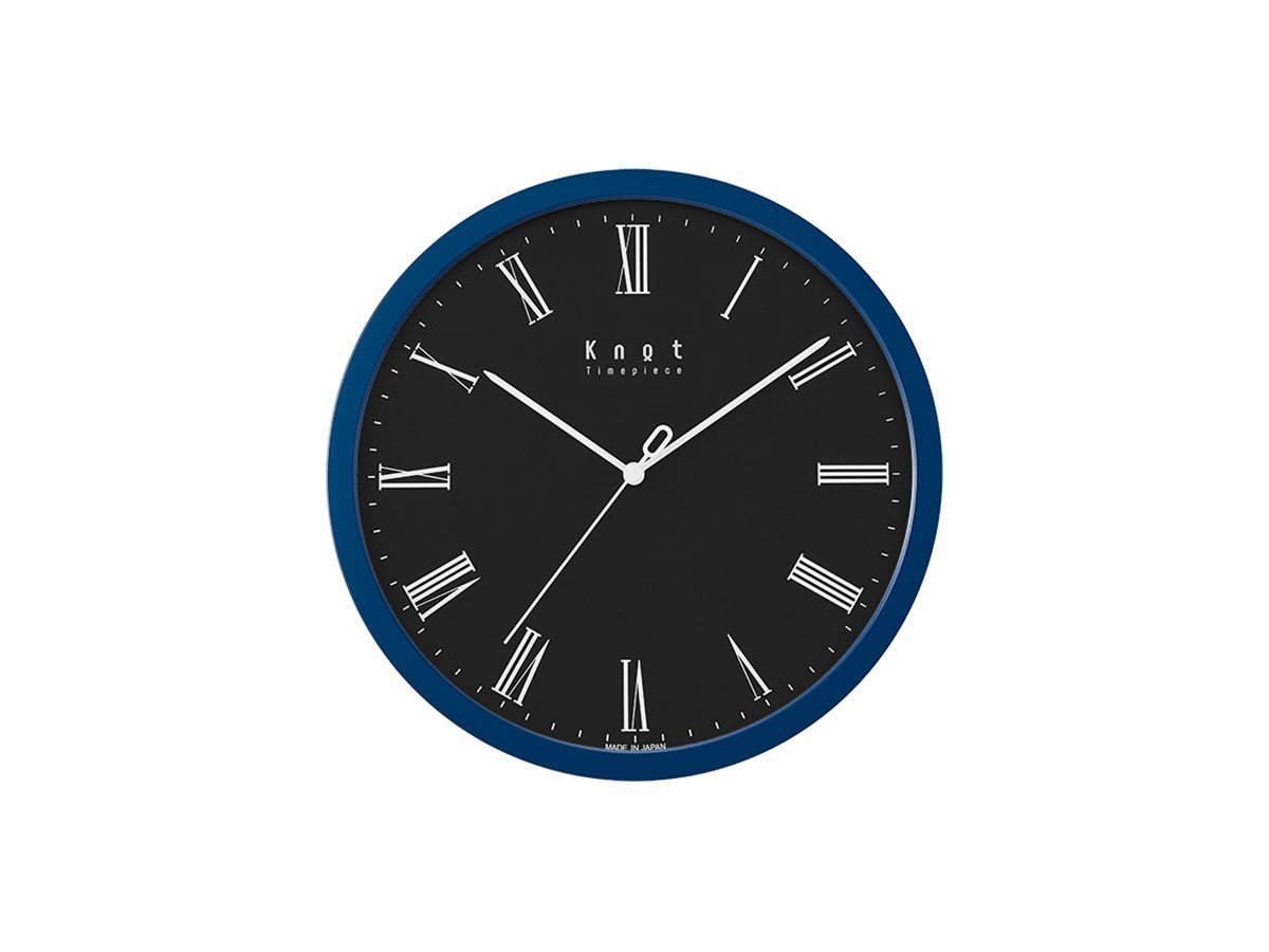 【ノット/Knot / GOODS】のClock Roman / クロック ローマン インテリア・キッズ・メンズ・レディースファッション・服の通販 founy(ファニー) 　エレガント 上品　Elegant　腕時計　Watch　ガラス　Glass　クラシック　Classic　シンプル　Simple　時計　Clock　人気　Popularity　フレーム　Flame　モチーフ　Motif　送料無料　Free Shipping　日本製　Made In Japan　ホーム・キャンプ・アウトドア・お取り寄せ　Home,Garden,Outdoor,Camping Gear　家具・インテリア　Furniture　その他 インテリア雑貨、家具　Furniture, Interior, Others　文字盤:ブラック、フレーム:ブルー|ID: prp329100001343555 ipo3291000000030195141
