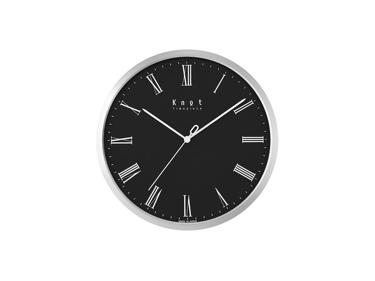 【ノット/Knot / GOODS】のClock Roman / クロック ローマン インテリア・キッズ・メンズ・レディースファッション・服の通販 founy(ファニー) 　エレガント 上品　Elegant　腕時計　Watch　ガラス　Glass　クラシック　Classic　シンプル　Simple　時計　Clock　人気　Popularity　フレーム　Flame　モチーフ　Motif　送料無料　Free Shipping　日本製　Made In Japan　ホーム・キャンプ・アウトドア・お取り寄せ　Home,Garden,Outdoor,Camping Gear　家具・インテリア　Furniture　その他 インテリア雑貨、家具　Furniture, Interior, Others　文字盤:ブラック、フレーム:アルミニウム|ID: prp329100001343555 ipo3291000000030195156