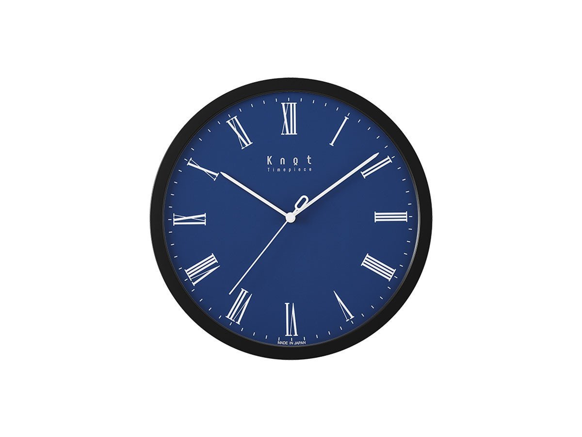 【ノット/Knot / GOODS】のClock Roman / クロック ローマン インテリア・キッズ・メンズ・レディースファッション・服の通販 founy(ファニー) 　エレガント 上品　Elegant　腕時計　Watch　ガラス　Glass　クラシック　Classic　シンプル　Simple　時計　Clock　人気　Popularity　フレーム　Flame　モチーフ　Motif　送料無料　Free Shipping　日本製　Made In Japan　ホーム・キャンプ・アウトドア・お取り寄せ　Home,Garden,Outdoor,Camping Gear　家具・インテリア　Furniture　その他 インテリア雑貨、家具　Furniture, Interior, Others　文字盤:ブルー、フレーム:ブラック|ID: prp329100001343555 ipo3291000000030195171