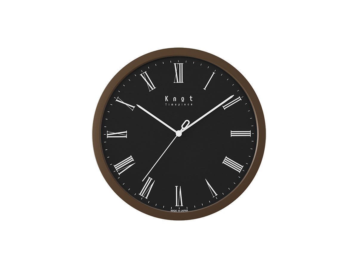 【ノット/Knot / GOODS】のClock Roman / クロック ローマン インテリア・キッズ・メンズ・レディースファッション・服の通販 founy(ファニー) 　エレガント 上品　Elegant　腕時計　Watch　ガラス　Glass　クラシック　Classic　シンプル　Simple　時計　Clock　人気　Popularity　フレーム　Flame　モチーフ　Motif　送料無料　Free Shipping　日本製　Made In Japan　ホーム・キャンプ・アウトドア・お取り寄せ　Home,Garden,Outdoor,Camping Gear　家具・インテリア　Furniture　その他 インテリア雑貨、家具　Furniture, Interior, Others　文字盤:ブラック、フレーム:ダークブラウン|ID: prp329100001343555 ipo3291000000030195244