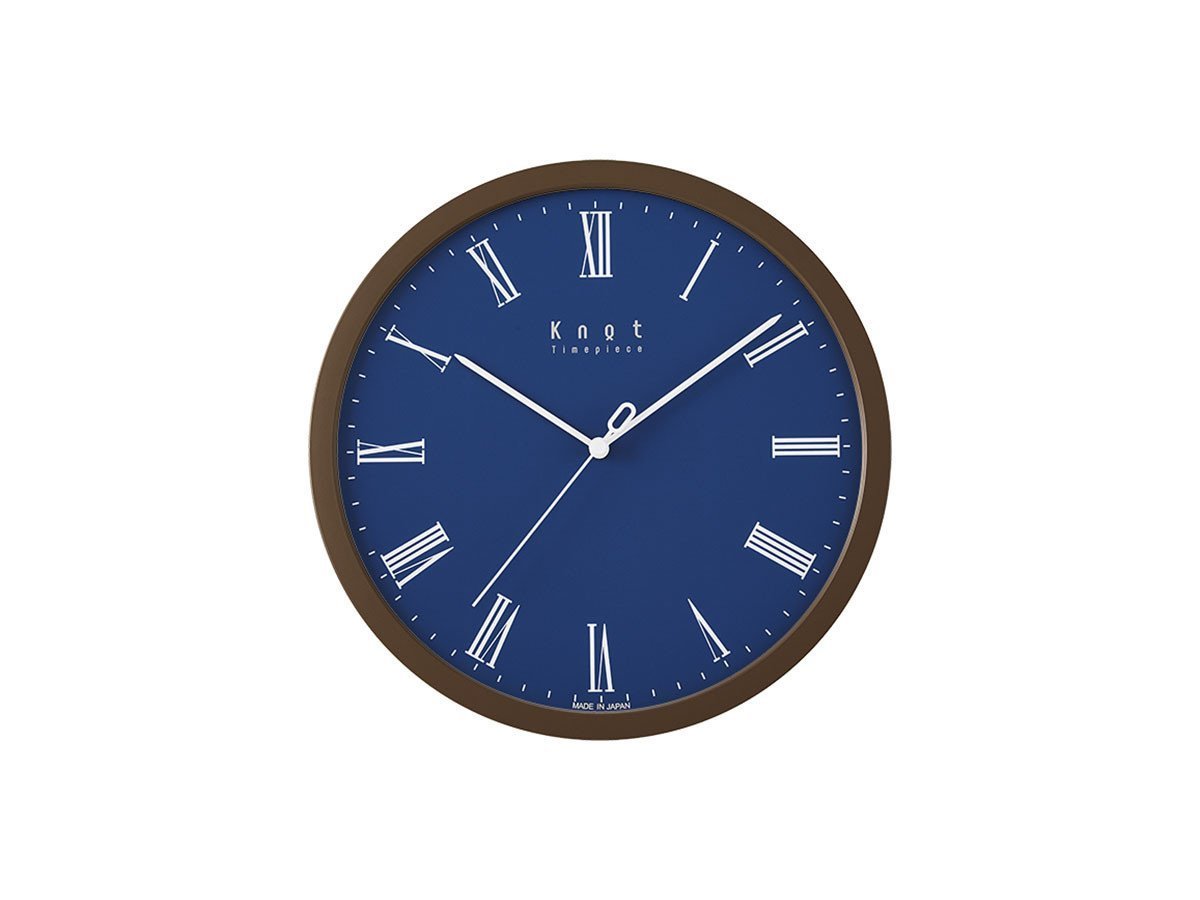 【ノット/Knot / GOODS】のClock Roman / クロック ローマン インテリア・キッズ・メンズ・レディースファッション・服の通販 founy(ファニー) 　エレガント 上品　Elegant　腕時計　Watch　ガラス　Glass　クラシック　Classic　シンプル　Simple　時計　Clock　人気　Popularity　フレーム　Flame　モチーフ　Motif　送料無料　Free Shipping　日本製　Made In Japan　ホーム・キャンプ・アウトドア・お取り寄せ　Home,Garden,Outdoor,Camping Gear　家具・インテリア　Furniture　その他 インテリア雑貨、家具　Furniture, Interior, Others　文字盤:ブルー、フレーム:ダークブラウン|ID: prp329100001343555 ipo3291000000030195250