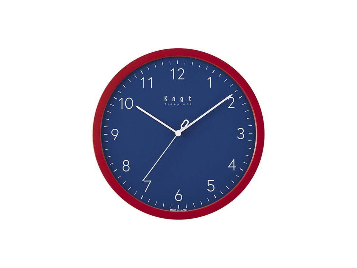 【ノット/Knot / GOODS】のClock Arabic / クロック アラビック インテリア・キッズ・メンズ・レディースファッション・服の通販 founy(ファニー) 　腕時計　Watch　ガラス　Glass　クラシック　Classic　シンプル　Simple　時計　Clock　人気　Popularity　フレーム　Flame　モチーフ　Motif　送料無料　Free Shipping　日本製　Made In Japan　ホーム・キャンプ・アウトドア・お取り寄せ　Home,Garden,Outdoor,Camping Gear　家具・インテリア　Furniture　その他 インテリア雑貨、家具　Furniture, Interior, Others　文字盤:ブルー、フレーム:レッド|ID: prp329100001343556 ipo3291000000030195347