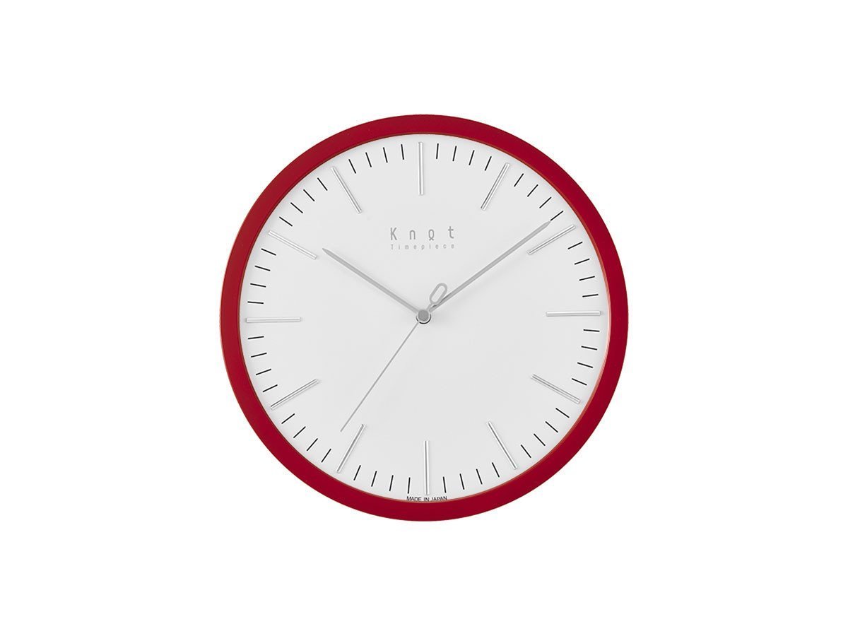【ノット/Knot / GOODS】のClock 3D Bar / クロック 3D バー インテリア・キッズ・メンズ・レディースファッション・服の通販 founy(ファニー) 　腕時計　Watch　ガラス　Glass　クラシック　Classic　シンプル　Simple　時計　Clock　人気　Popularity　フレーム　Flame　モチーフ　Motif　送料無料　Free Shipping　日本製　Made In Japan　ホーム・キャンプ・アウトドア・お取り寄せ　Home,Garden,Outdoor,Camping Gear　家具・インテリア　Furniture　その他 インテリア雑貨、家具　Furniture, Interior, Others　文字盤:ホワイト、フレーム:レッド|ID: prp329100001343559 ipo3291000000030195494