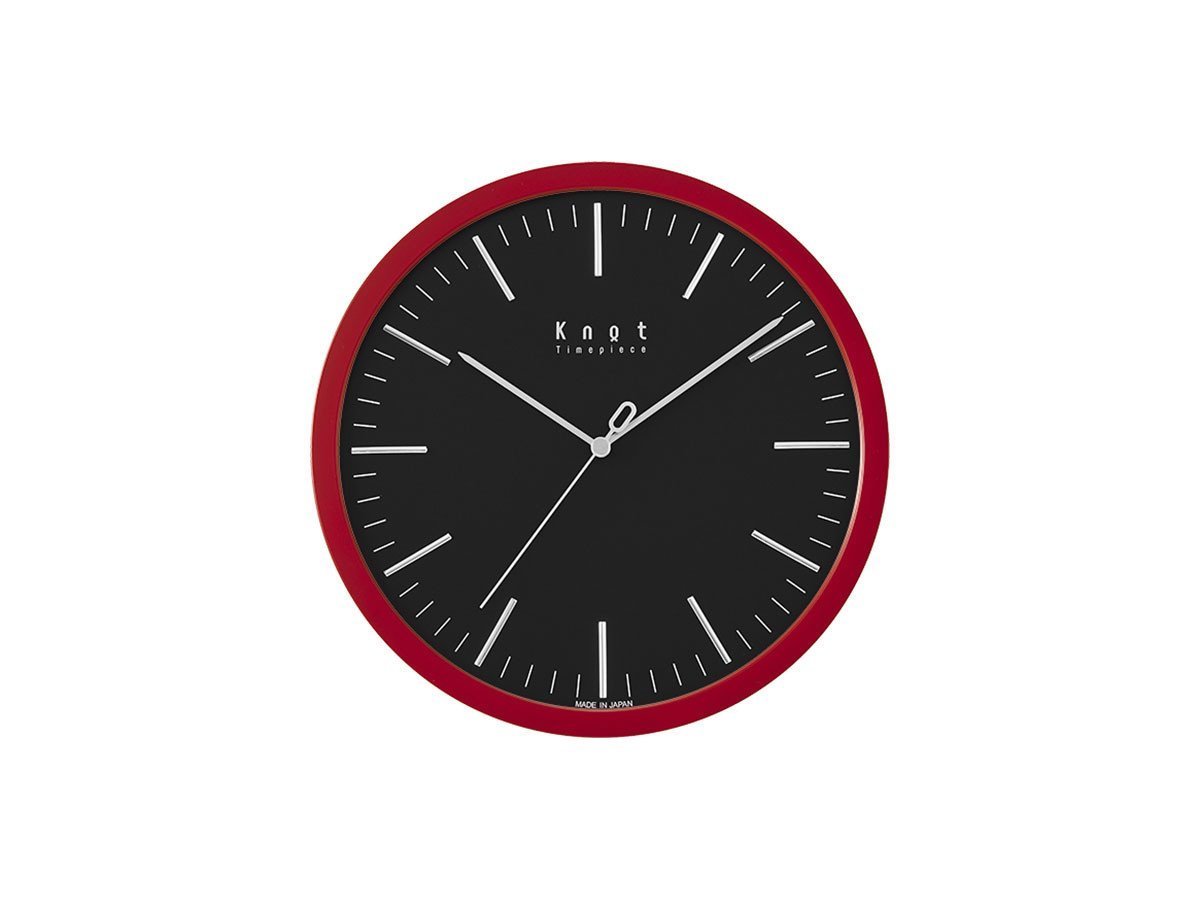 【ノット/Knot / GOODS】のClock 3D Bar / クロック 3D バー インテリア・キッズ・メンズ・レディースファッション・服の通販 founy(ファニー) 　腕時計　Watch　ガラス　Glass　クラシック　Classic　シンプル　Simple　時計　Clock　人気　Popularity　フレーム　Flame　モチーフ　Motif　送料無料　Free Shipping　日本製　Made In Japan　ホーム・キャンプ・アウトドア・お取り寄せ　Home,Garden,Outdoor,Camping Gear　家具・インテリア　Furniture　その他 インテリア雑貨、家具　Furniture, Interior, Others　文字盤:ブラック、フレーム:レッド|ID: prp329100001343559 ipo3291000000030195529
