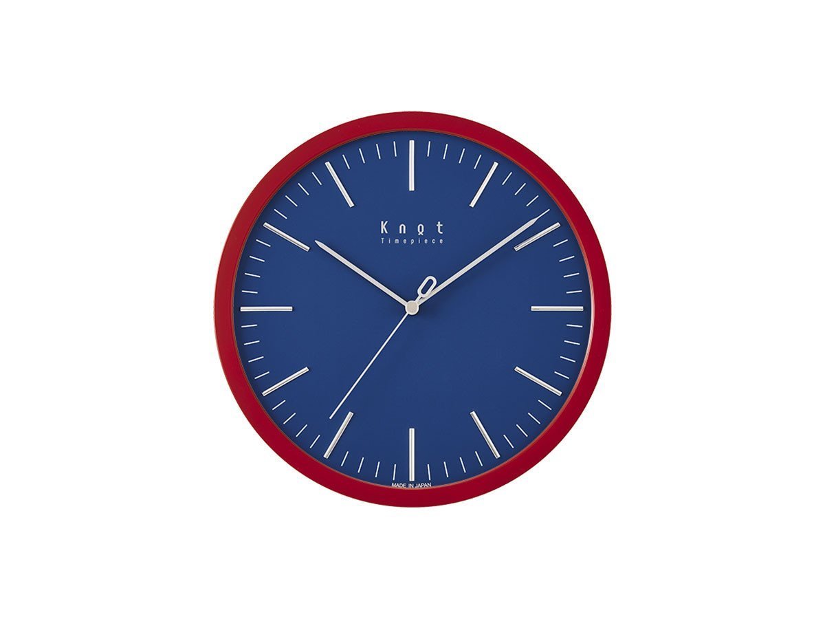 【ノット/Knot / GOODS】のClock 3D Bar / クロック 3D バー インテリア・キッズ・メンズ・レディースファッション・服の通販 founy(ファニー) 　腕時計　Watch　ガラス　Glass　クラシック　Classic　シンプル　Simple　時計　Clock　人気　Popularity　フレーム　Flame　モチーフ　Motif　送料無料　Free Shipping　日本製　Made In Japan　ホーム・キャンプ・アウトドア・お取り寄せ　Home,Garden,Outdoor,Camping Gear　家具・インテリア　Furniture　その他 インテリア雑貨、家具　Furniture, Interior, Others　文字盤:ブルー、フレーム:レッド|ID: prp329100001343559 ipo3291000000030195570