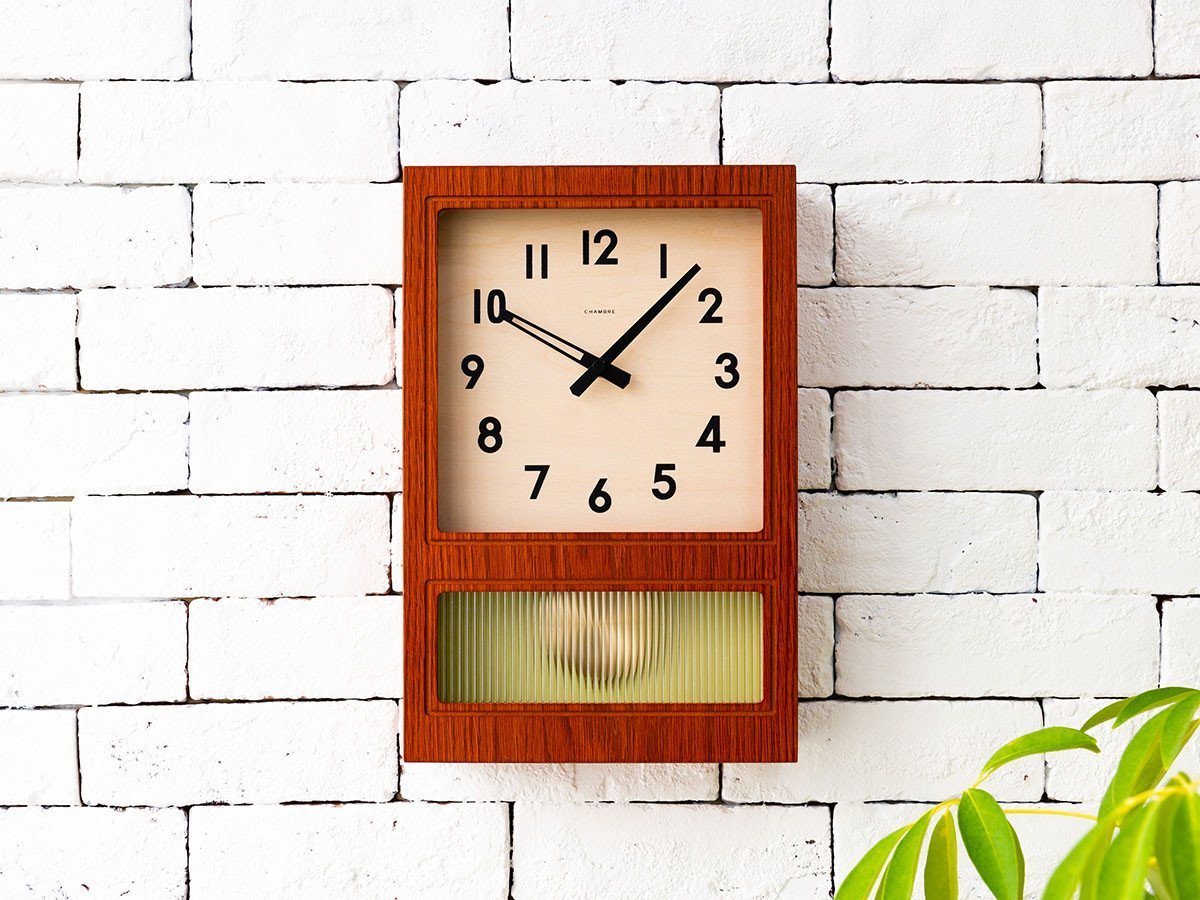 【フライミーパーラー/FLYMEe Parlor / GOODS】のWall Clock / 振り子時計 #107843 インテリア・キッズ・メンズ・レディースファッション・服の通販 founy(ファニー) 　送料無料　Free Shipping　アンティーク　Antique　ガラス　Glass　ストライプ　Stripe　時計　Clock　ホーム・キャンプ・アウトドア・お取り寄せ　Home,Garden,Outdoor,Camping Gear　家具・インテリア　Furniture　その他 インテリア雑貨、家具　Furniture, Interior, Others　カフェブラウン|ID: prp329100001354865 ipo3291000000020215024