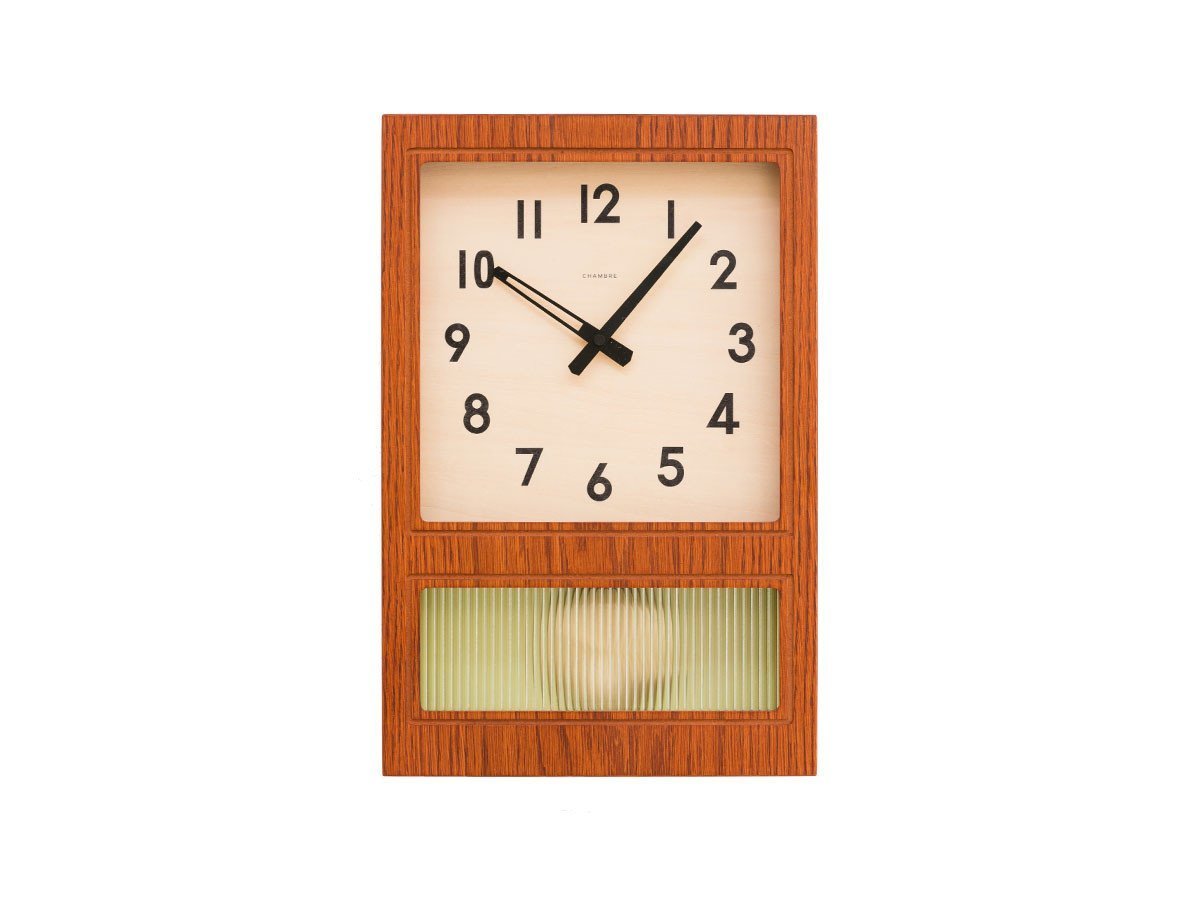 【フライミーパーラー/FLYMEe Parlor / GOODS】のWall Clock / 振り子時計 #107843 インテリア・キッズ・メンズ・レディースファッション・服の通販 founy(ファニー) 　送料無料　Free Shipping　アンティーク　Antique-Inspired　ガラス　Glass, Glassware　ストライプ　Stripe, Striped Pattern　時計　Watch, Wristwatch　ホーム・キャンプ・アウトドア・お取り寄せ　Home Living / Home & Lifestyle / Camping Gear / Outdoor Camping　家具・インテリア　Home Furniture & Interior. Stylish & Functional Living Spaces　その他 インテリア雑貨、家具　Home Decor & Furniture Extras　カフェブラウン|ID: prp329100001354865 ipo3291000000030193052