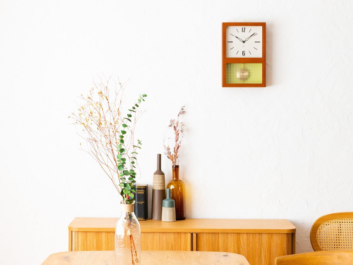 【フライミーパーラー/FLYMEe Parlor / GOODS】のWall Clock / 振り子時計 #107841 人気、トレンドファッション・服の通販 founy(ファニー) 　送料無料　Free Shipping　クラシック　Classic, Timeless Style　チェック　Check, Plaid, Tartan　ブロック　Block, Solid Block Pattern　モダン　Modern, Contemporary　時計　Watch, Wristwatch　ホーム・キャンプ・アウトドア・お取り寄せ　Home Living / Home & Lifestyle / Camping Gear / Outdoor Camping　家具・インテリア　Home Furniture & Interior. Stylish & Functional Living Spaces　その他 インテリア雑貨、家具　Home Decor & Furniture Extras　other-4|ID: prp329100001354869 ipo3291000000031515333