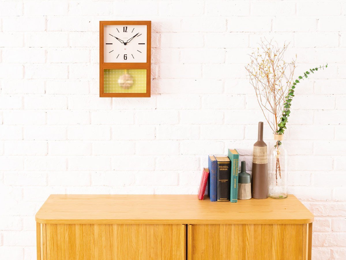 【フライミーパーラー/FLYMEe Parlor / GOODS】のWall Clock / 振り子時計 #107841 人気、トレンドファッション・服の通販 founy(ファニー) 　送料無料　Free Shipping　クラシック　Classic, Timeless Style　チェック　Check, Plaid, Tartan　ブロック　Block, Solid Block Pattern　モダン　Modern, Contemporary　時計　Watch, Wristwatch　ホーム・キャンプ・アウトドア・お取り寄せ　Home Living / Home & Lifestyle / Camping Gear / Outdoor Camping　家具・インテリア　Home Furniture & Interior. Stylish & Functional Living Spaces　その他 インテリア雑貨、家具　Home Decor & Furniture Extras　other-6|ID: prp329100001354869 ipo3291000000031515340