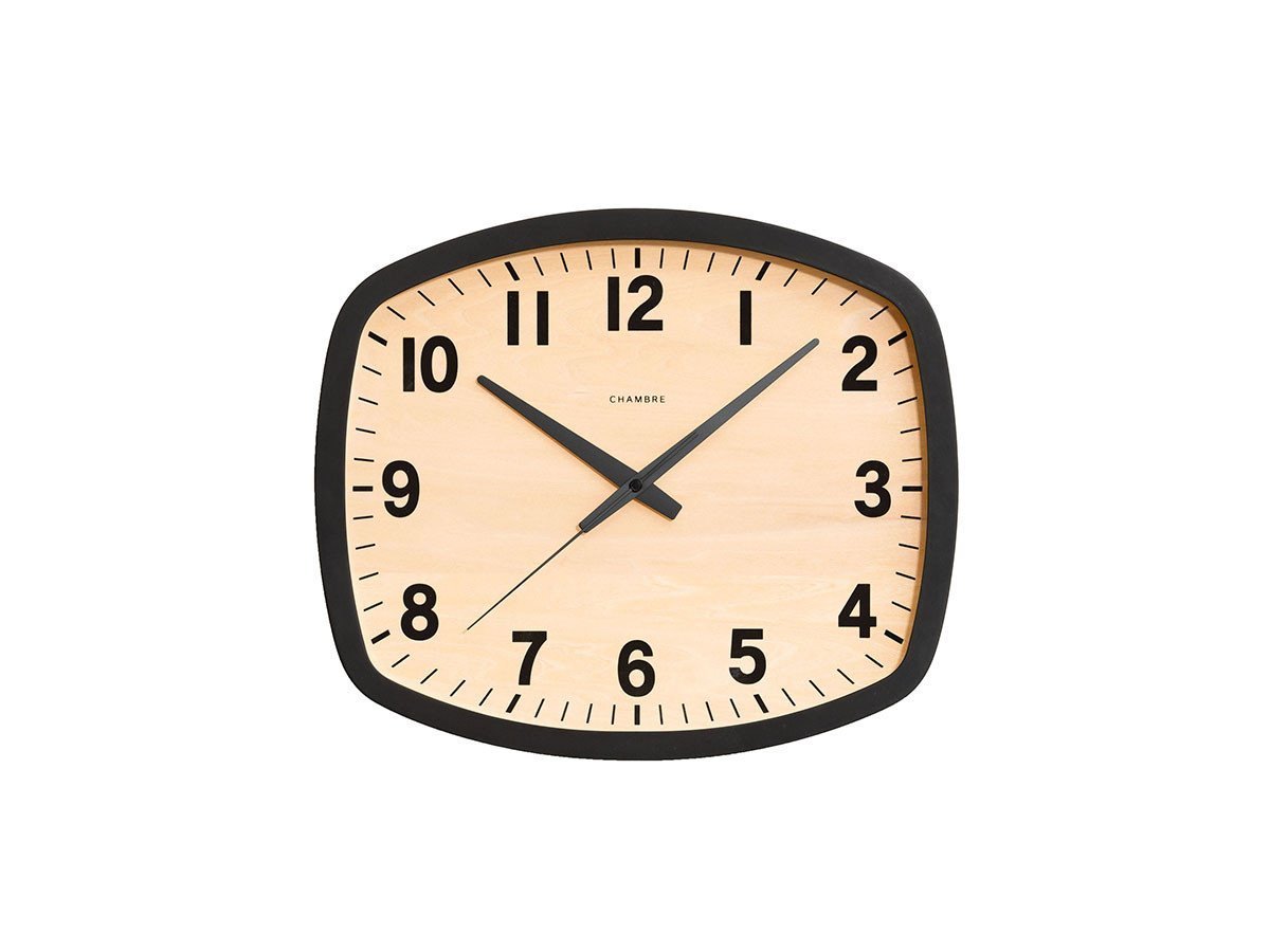 【フライミー ヴェール/FLYMEe vert / GOODS】のWall Clock / ウォールクロック #107934 インテリア・キッズ・メンズ・レディースファッション・服の通販 founy(ファニー) 　送料無料　Free Shipping　スクエア　Square　フォルム　Form　ヴィンテージ　Vintage　時計　Clock　ホーム・キャンプ・アウトドア・お取り寄せ　Home,Garden,Outdoor,Camping Gear　家具・インテリア　Furniture　その他 インテリア雑貨、家具　Furniture, Interior, Others　ブナ(ブラック)|ID: prp329100001354876 ipo3291000000030223112