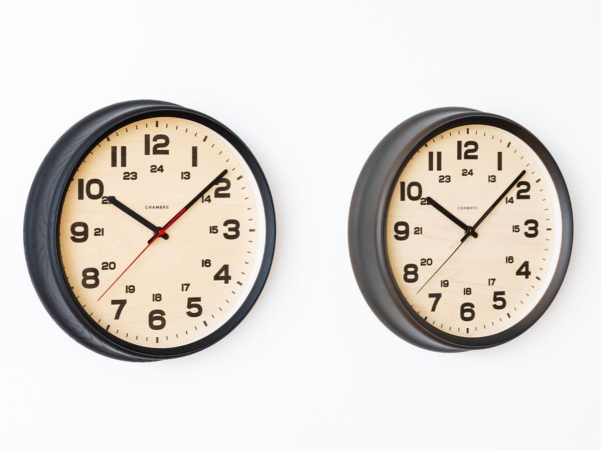 【フライミーパーラー/FLYMEe Parlor / GOODS】のWall Clock / ウォールクロック #107837 インテリア・キッズ・メンズ・レディースファッション・服の通販 founy(ファニー) 　送料無料　Free Shipping　フレーム　Frame, Outline　時計　Watch, Wristwatch　ホーム・キャンプ・アウトドア・お取り寄せ　Home Living / Home & Lifestyle / Camping Gear / Outdoor Camping　家具・インテリア　Home Furniture & Interior. Stylish & Functional Living Spaces　その他 インテリア雑貨、家具　Home Decor & Furniture Extras　左:ブラック、右:チャコールグレー|ID: prp329100001354886 ipo3291000000030193361