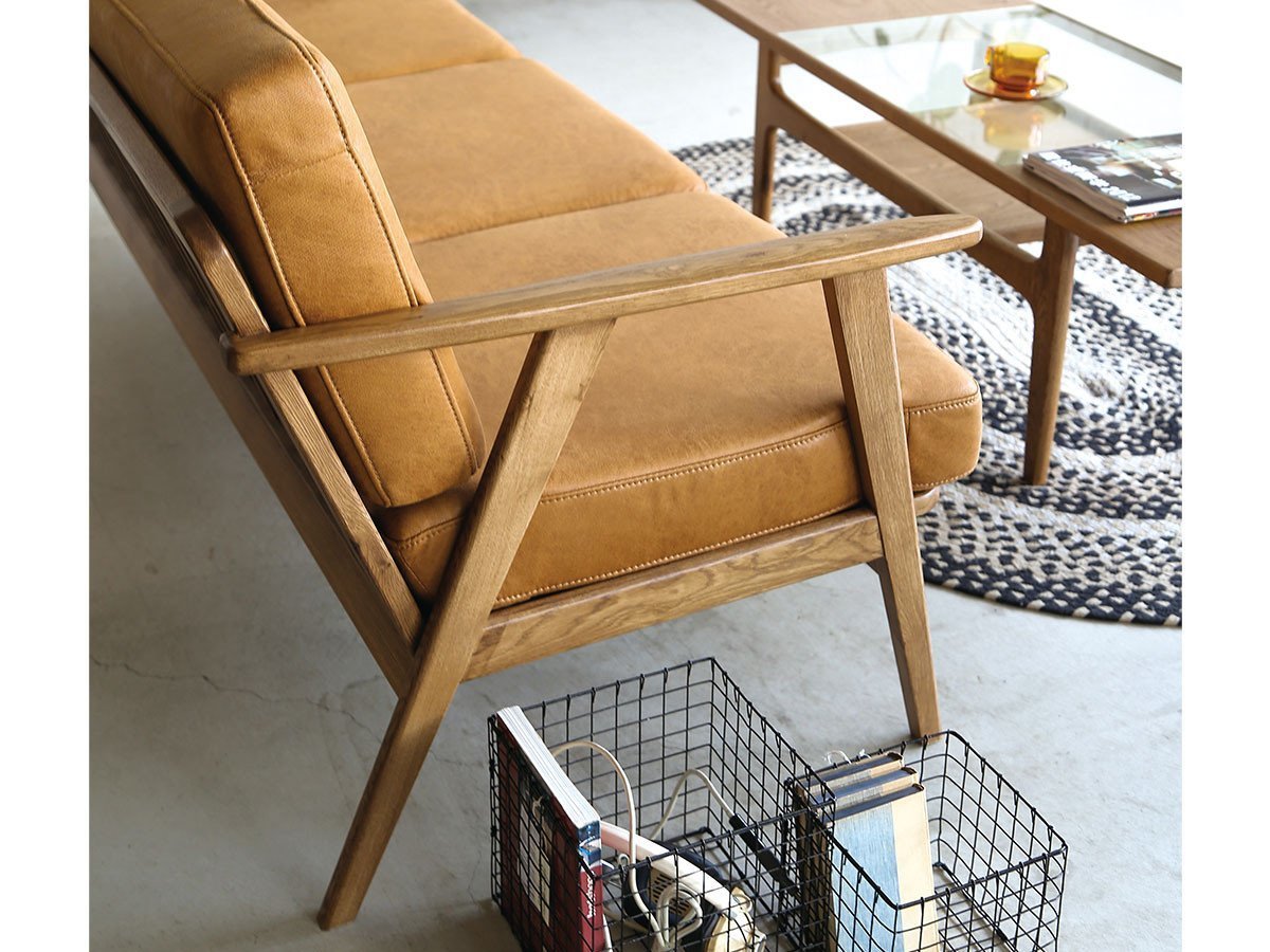 【クラッシュゲート/CRASH GATE / GOODS】のHARRIS SOFA / ハリス 3人掛けソファ(レザーテックス × ナラ材 / 水性塗装) 人気、トレンドファッション・服の通販 founy(ファニー) 　オイル　Oil　ファブリック　Fabric　フレーム　Flame　ヴィンテージ　Vintage　ホーム・キャンプ・アウトドア・お取り寄せ　Home,Garden,Outdoor,Camping Gear　家具・インテリア　Furniture　ソファー　Sofa　other-5|ID: prp329100001442021 ipo3291000000031505470