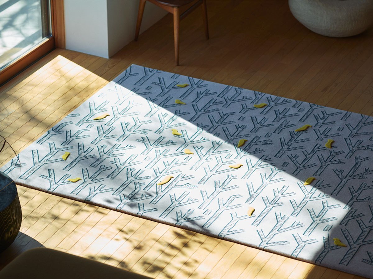 【山形緞通/Yamagata Dantsu / GOODS】のDESIGNERS LINE birds in the forest / デザイナーズライン バーズ・イン・ザ・フォレスト L 人気、トレンドファッション・服の通販 founy(ファニー) 　ハンド　Hand, Handmade　ループ　Loop, Loop Knit　送料無料　Free Shipping　ホーム・キャンプ・アウトドア・お取り寄せ　Home Living / Home & Lifestyle / Camping Gear / Outdoor Camping　家具・インテリア　Home Furniture & Interior. Stylish & Functional Living Spaces　その他 インテリア雑貨、家具　Home Decor & Furniture Extras　other-2|ID: prp329100001461926 ipo3291000000031515848