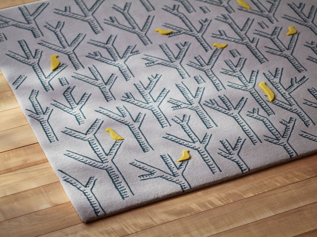 【山形緞通/Yamagata Dantsu / GOODS】のDESIGNERS LINE birds in the forest / デザイナーズライン バーズ・イン・ザ・フォレスト L 人気、トレンドファッション・服の通販 founy(ファニー) 　ハンド　Hand, Handmade　ループ　Loop, Loop Knit　送料無料　Free Shipping　ホーム・キャンプ・アウトドア・お取り寄せ　Home Living / Home & Lifestyle / Camping Gear / Outdoor Camping　家具・インテリア　Home Furniture & Interior. Stylish & Functional Living Spaces　その他 インテリア雑貨、家具　Home Decor & Furniture Extras　other-6|ID: prp329100001461926 ipo3291000000031515860