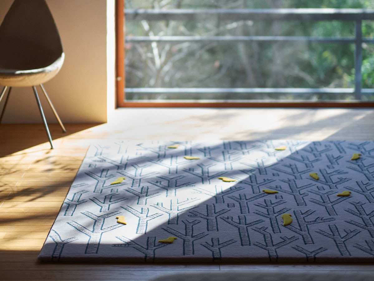 【山形緞通/Yamagata Dantsu / GOODS】のDESIGNERS LINE birds in the forest / デザイナーズライン バーズ・イン・ザ・フォレスト M 人気、トレンドファッション・服の通販 founy(ファニー) 　スタンダード　Standard, Basic　ハンド　Hand, Handmade　ループ　Loop, Loop Knit　送料無料　Free Shipping　おすすめ　Recommended / Our Picks　ホーム・キャンプ・アウトドア・お取り寄せ　Home Living / Home & Lifestyle / Camping Gear / Outdoor Camping　家具・インテリア　Home Furniture & Interior. Stylish & Functional Living Spaces　その他 インテリア雑貨、家具　Home Decor & Furniture Extras　other-5|ID: prp329100001461927 ipo3291000000031515869